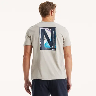 Nautica Mens N-83 Graphic T-shirt In Jadefrost