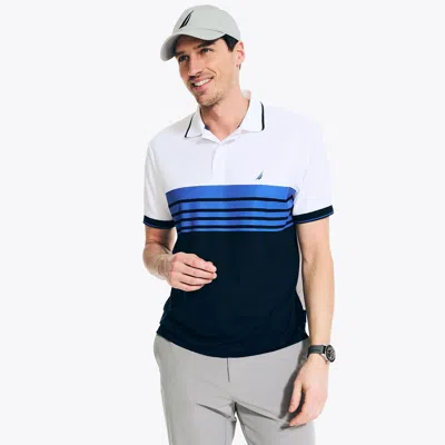 Nautica Mens Navtech Classic Fit Chest-stripe Polo In Multi