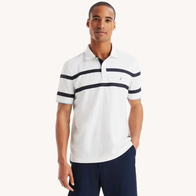Nautica Mens Navtech Classic Fit Polo In White