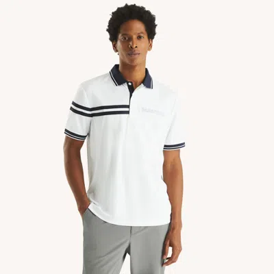 Nautica Mens Navtech Classic Fit Polo In White
