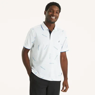 Nautica Mens Navtech Classic Fit Polo In White