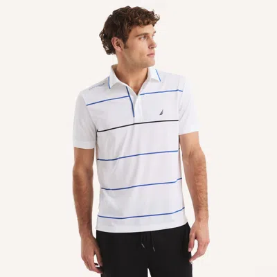 Nautica Mens Navtech Classic Fit Polo In White