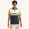 Nautica Mens Navtech Colorblock Classic Fit Polo In Blue