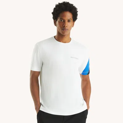 Nautica Mens Navtech Crewneck T-shirt In White