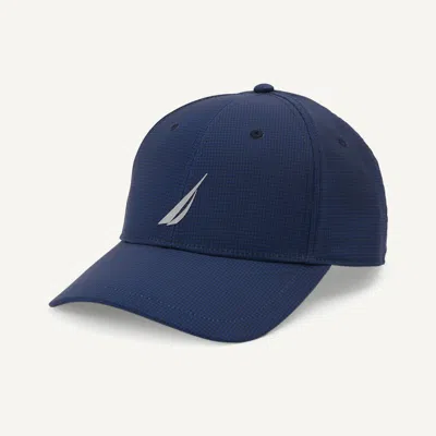 Nautica Mens Navtech Houndstooth Cap In Blue
