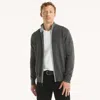 Nautica Mens Navtech Mock-neck Full-zip Sweater In Green