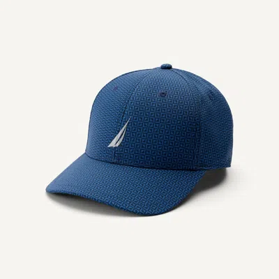 Nautica Mens Navtech Printed Performance Cap In Blue