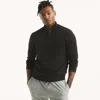 Nautica Mens Navtech Quarter-zip Sweater In Black