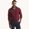 Nautica Mens Navtech Quarter-zip Sweater In Gold