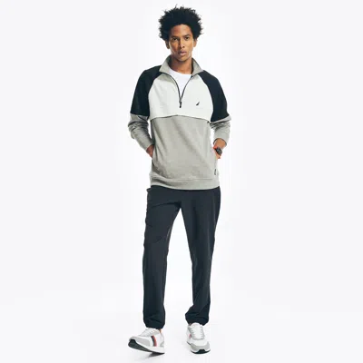 Nautica Mens Navtech Quarter-zip Sweatshirt In Multi