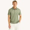 Nautica Mens Navtech Striped Polo In Blue