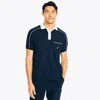 Nautica Mens Navtech Sustainably Crafted Classic Fit Pocket Polo In Blue