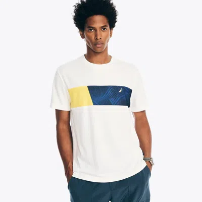 Nautica Mens Navtech Sustainably Crafted Crewneck T-shirt In White