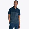 NAUTICA MENS NAVTECH SUSTAINABLY CRAFTED STRIPED CLASSIC FIT POLO
