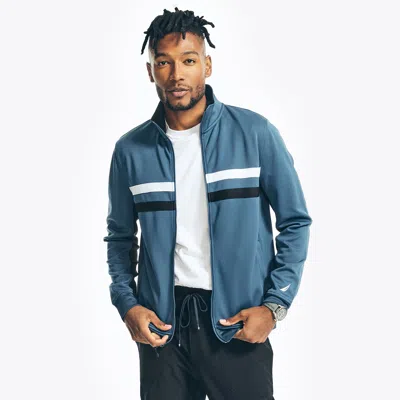 Nautica Mens Navtech Sustainably Crafted Track Jacket In Blue
