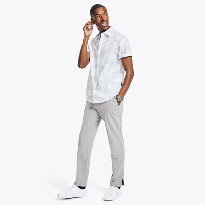 Nautica Mens Navtech Trim Fit Printed Short-sleeve Shirt In Multi