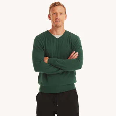 Nautica Mens Navtech V-neck Deck Sweater In Multi