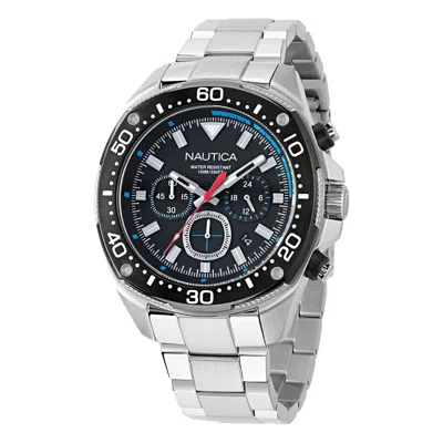 NAUTICA MENS NCT BLUE SAIL CHRONOGRAPH STAINLESS STEEL WATCH