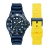 Nautica Mens Nct Sea Dive Silicone Watch Box Set In Multi