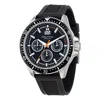 Nautica Mens Nct Windrose Wheat Fiber Strap 3-hand Watch In Black