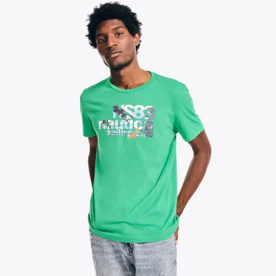 Nautica Mens Ns83 Sailing Graphic T-shirt In Multi