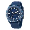 Nautica Mens Nsr Silicone 3-hand Watch In Blue