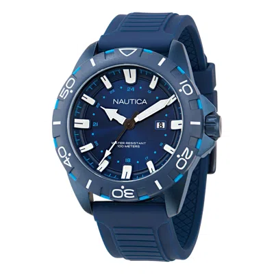 NAUTICA MENS NSR SILICONE 3-HAND WATCH