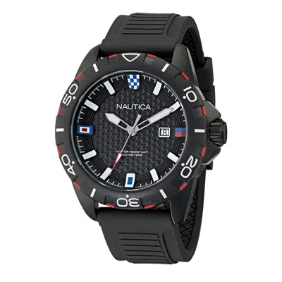 Nautica Mens Nsr Silicone Strap 3-hand Watch In Multi