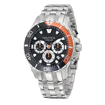 Nautica Mens Nst Chronograph Stainless Steel Watch In Multi