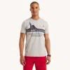Nautica Mens Ocean Challenge Graphic T-shirt In Gray