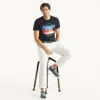 Nautica Mens Ocean Division Graphic T-shirt In Blue