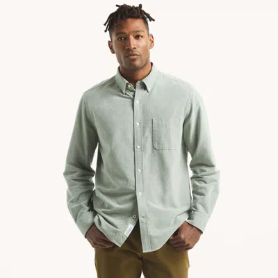 Nautica Mens Oxford Shirt In Green