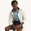 Nautica Mens Packable Seam-sealed Jacket In White