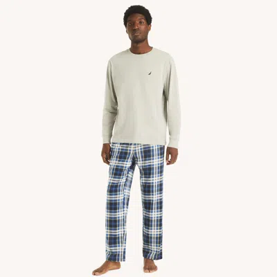 Nautica Mens Pajama Pant Set In Blue