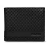 Nautica Mens Perforated Leather Bifold Wallet In Multi