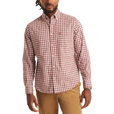 Nautica Mens Plaid Cotton Button-down Shirt In Multi