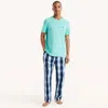 Nautica Mens Plaid Pajama Pant Set In Multi