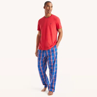 Nautica Mens Plaid Pajama Pant Set In Multi