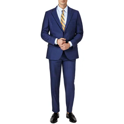 Nautica Mens Plaid Polyester Two-button Suit