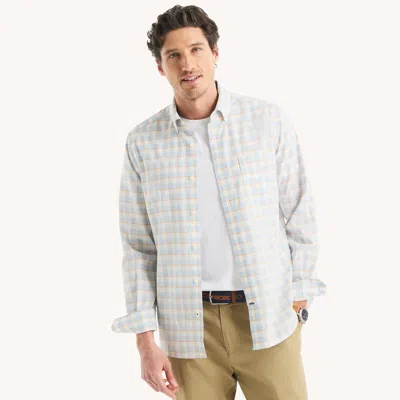 Nautica Mens Plaid Shirt In Multi