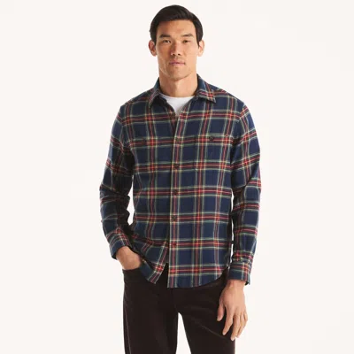 Nautica Mens Plaid Shirt In Multi