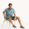 Nautica Mens Plaid Short-sleeve Shirt In Multi