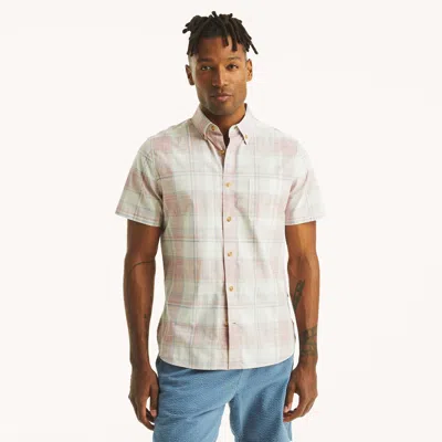 Nautica Mens Plaid Short-sleeve Shirt In Multi