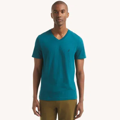 Nautica Mens Premium Cotton V-neck T-shirt In Multi
