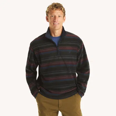 Nautica Mens Printed Nautex Fleece Half-zip Pullover In Multi