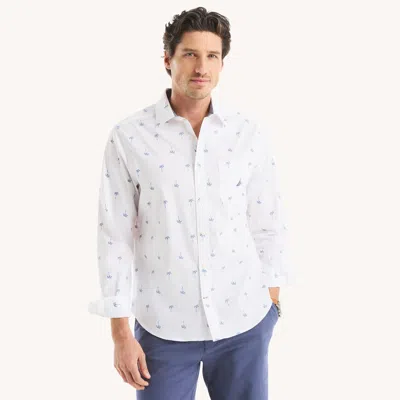 Nautica Mens Printed Oxford Shirt In Multi