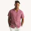 Nautica Mens Printed Short-sleeve Camp Shirt In Multi