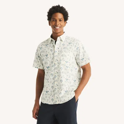 Nautica Mens Printed Short-sleeve Shirt In Neutral