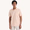 Nautica Mens Printed Short-sleeve Shirt In Pink