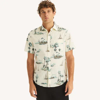 Nautica Mens Printed Short-sleeve Shirt In Multi